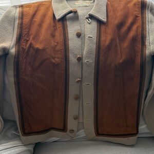 Men's Vintage Tan & Brown Brian Mat Neil Sportswear size medium